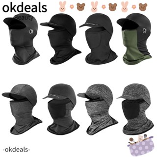 OKDEALS หมวกกันน็อค ผ้าเรยอน ป้องกันแดด สําหรับขี่จักรยานยนต์ 1 ชิ้น