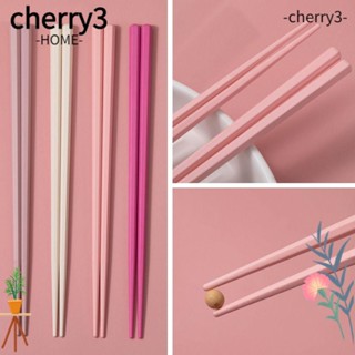 Cherry3 ตะเกียบซูชิ กันลื่น ใช้ซ้ําได้ 5 คู่