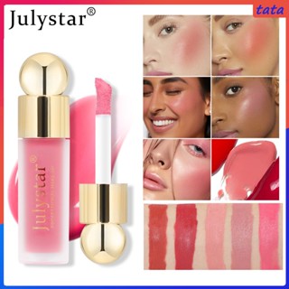 Julystar Monochrome Matte Liquid Blush Natural Lasting Blush Pink Eye Shadow Blush Liquid Multifunctional Facial Makeup 7.5ml (tata.th)