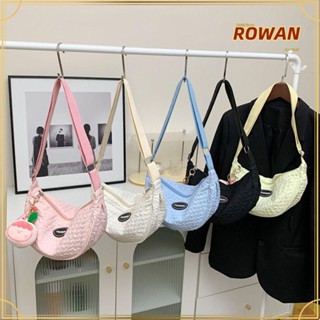 ROWANS กระเป๋าสะพายไหล่ สะพายข้าง แบบนิ่ม ขนาดใหญ่ จุของได้เยอะ สีพื้น สําหรับเด็กผู้หญิง