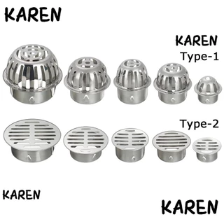 Karen ฝาครอบท่อระบายน้ํา สเตนเลส กันฝน ทนทาน สําหรับระเบียง กลางแจ้ง