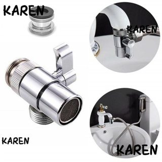 Karen Faucet Diverter ขั้วต่อน้ําประปาทองแดงขั้วต่อเกลียว Diverter วาล์วก๊อกน้ําอะแดปเตอร์