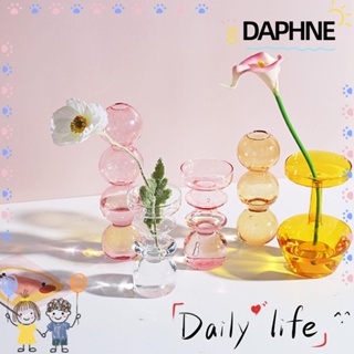 Daphne แจกันแก้วใส แจกันดอกไม้ สไตล์เรียบง่าย สําหรับตกแต่งบ้าน สวนขวด