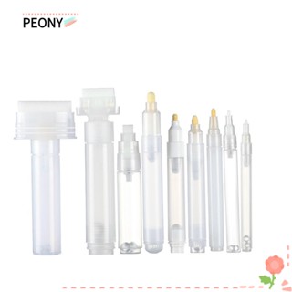 PEONYPAVILION แท่งเปล่า พลาสติกใส อุปกรณ์เสริม สําหรับปากกาเพ้นท์สี