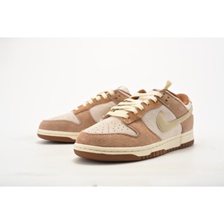 Dunk Low PRM Beige Brown Wheat Mocha รองเท้าสเก็ตบอร์ด หนังนิ่ม ทนทาน DD1390-100 DD1390-100 k