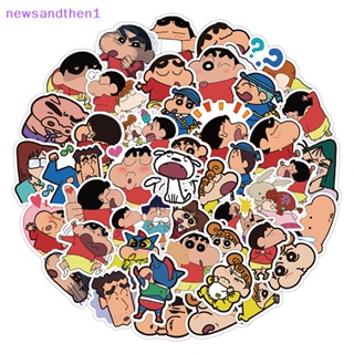 Newsandthen1 สติกเกอร์ ลายการ์ตูนชินจัง กันน้ํา สําหรับตกแต่งสมุดบัญชี 60 ชิ้น ต่อชุด