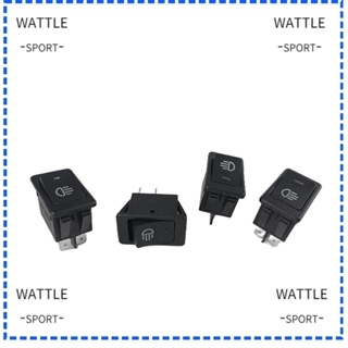 Wattle สวิตช์โยกเปิดปิดไฟตัดหมอก Led 12V 35A 2 ตําแหน่ง 4 Pins หลากสี สําหรับรถยนต์