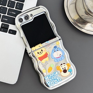 เคสโทรศัพท์มือถือ ป้องกัน ปิดด้านหลัง ลายการ์ตูน Winnie สําหรับ Samsung Galaxy Z Flip 5 Z Flip 4 Z Flip 3 ZFlip3 ZFlip4 ZFlip5