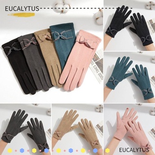 EUTUS ถุงมือขับรถ หน้าจอสัมผัส ให้ความอบอุ่น สไตล์สปอร์ต แฟชั่นฤดูหนาว