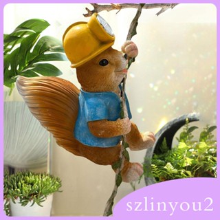 [szlinyou2] รูปปั้นสัตว์น่ารัก พลังงานแสงอาทิตย์ สําหรับตกแต่งบ้าน ระเบียง ทางเดิน กลางแจ้ง