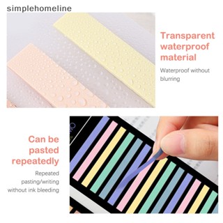 [simplehomeline] สติกเกอร์กระดาษโน้ต โพสต์อิท กันน้ํา สีใส กันฝน 300 แผ่น พร้อมส่ง