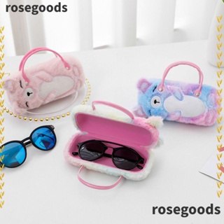 Rosegoods1 กล่องเก็บแว่นตากันแดด อเนกประสงค์ ลายการ์ตูนหมีน่ารัก กันแรงดัน หลากสี