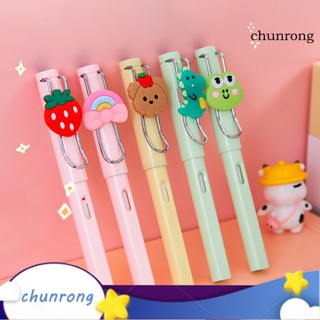 Chunrong ดินสอกด แบบพลาสติก ลบได้ ลายการ์ตูน ไร้หมึก สําหรับนักเรียน ร่างภาพ