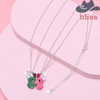 Bliss สร้อยคอโซ่อัลลอย จี้แม่เหล็ก รูปแรคคูนน่ารัก สีสันสดใส สําหรับเด็ก