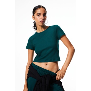 H&amp;M  Woman Ribbed cropped top 0980930_13