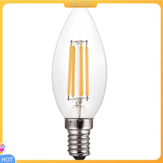 {Bakilili} ฐานหลอดไฟ LED C35 220V E14 4W หรี่แสงได้ ประหยัดพลังงาน