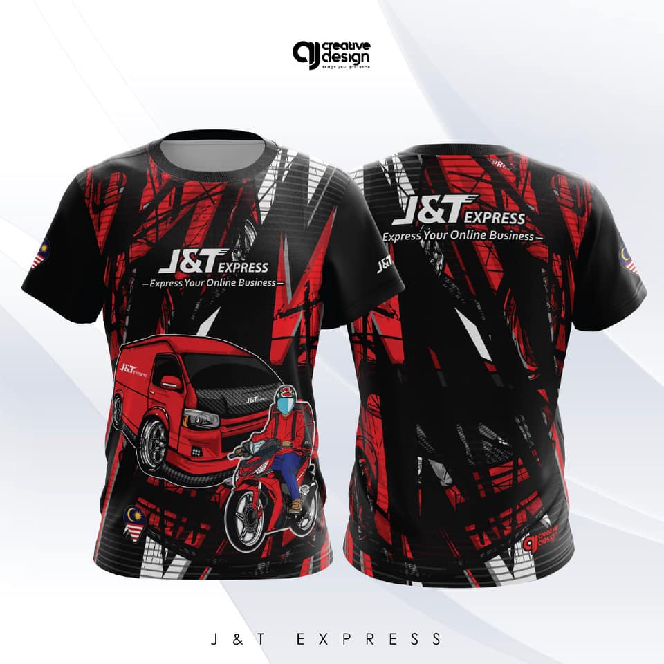 J &t Express Sublimation Tshirt / Baju Microfiber Jersi / Jersey Sublimation / เสื ้ อยืด Jersey