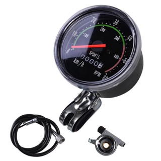 Bicycle Bike Waterproof RPM Speedometer Analog Mechanical Odometer Milometer