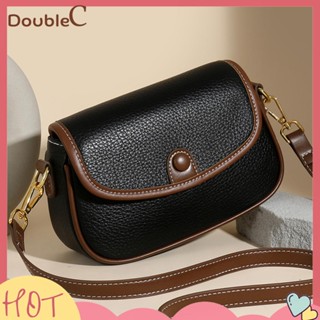 【Double C 】✿   กระเป๋าสตางค์ หนัง PU แต่งซิป สามารถปรับสายได้ เหมาะกับใส่กลางแจ้ง สไตล์คลาสสิก สําหรับผู้หญิง