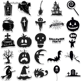 ｛Halloween Decor｝สติกเกอร์ ลายการ์ตูนผี กราฟฟิติ ฮาโลวีน สําหรับตกแต่งกระเป๋าเดินทาง แล็ปท็อป 50 ชิ้น ~