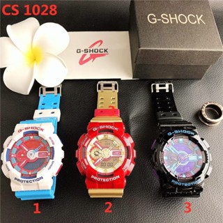 G Shock นาฬิกาข้อมือควอตซ์ลําลอง สายหนัง หน้าปัดกลม ประดับเพชร เหมาะกับของขวัญวันเกิด สําหรับผู้ชาย และผู้หญิง