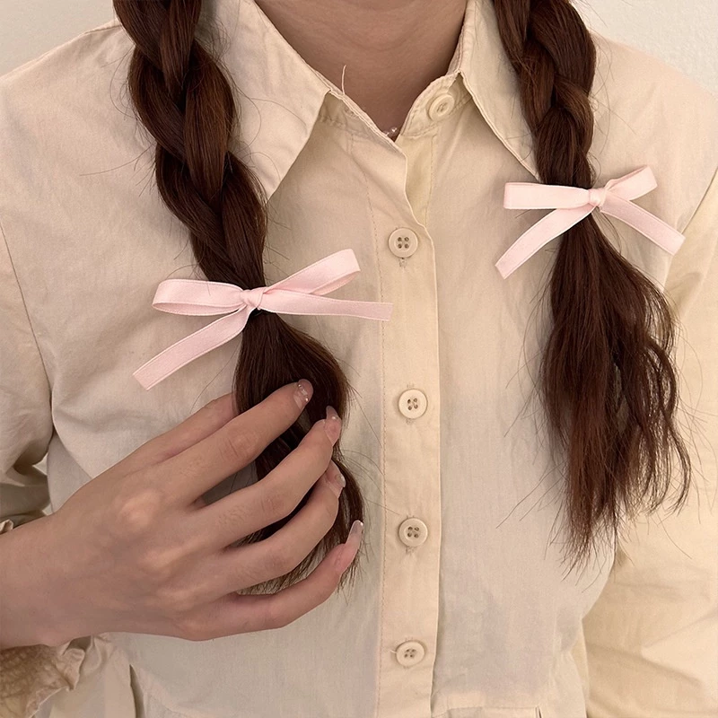 กิ๊บติดผมริบบิ้น รูปดาว ขนาดเล็ก สีชมพู สไตล์เกาหลี thumbnail 5