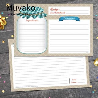 Muvako การ์ดข้อความเปล่า สองด้าน 14*10 ซม. สําหรับตกแต่งบ้าน ห้องครัว ของขวัญ 25 ชิ้น