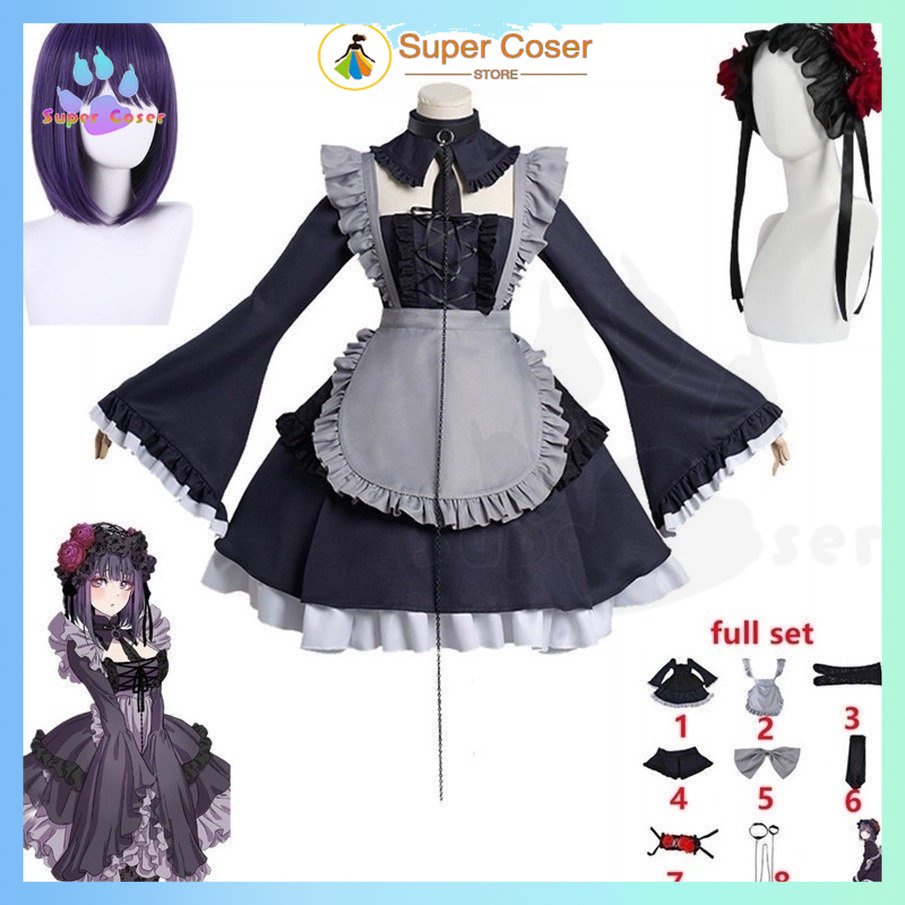 ชุดคอสเพลย์ การ์ตูนอนิเมะ My Dress-Up Darling kitagawa marin cosplay marin vestido roupas conjunto c