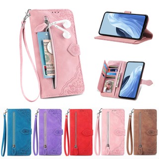 เคสโทรศัพท์หนัง ฝาพับ พร้อมช่องใส่บัตร มีซิป สําหรับ Motorola Moto Edge Plus 20 Pro 30 Lite Moto Edge 30 Fusion Ultra Neo X30 S30 S