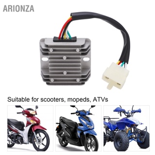 ARIONZA 5 สายรถจักรยานยนต์เครื่องปรับแรงดันไฟฟ้า Rectifier หัวแบนปลั๊กสำหรับ 150cc 250cc PIT Quad Dirt Bike ATV 12V