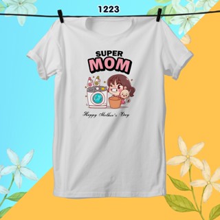 เสื้อวันแม่สีขาว 2 คอตตอนพิมพ์พรีเมี่ยม