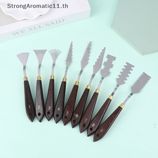 Strongaromatic จานสีน้ํามันอะคริลิค รูปดอกไม้ สําหรับนักเรียน 1 ชิ้น