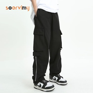 SOERVIMY  กางเกงขายาว กางเกงเอวสูง สไตล์เกาหลี แฟชั่น 2023 NEW 080116 Korean Style Unique Trendy fashion A90M0AE 36Z230909