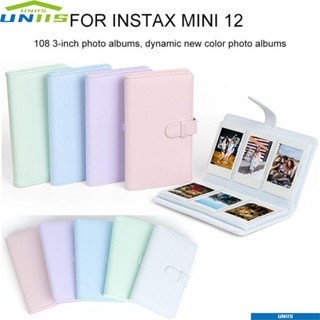 Uniis อัลบั้มรูปภาพ หนัง PU 3 นิ้ว สําหรับ Fujifilm Instax mini 12