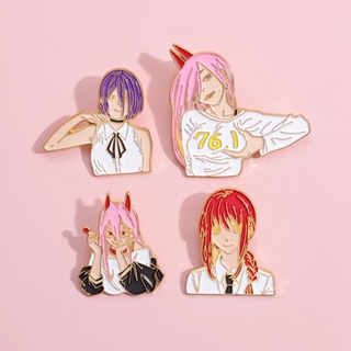 เครื่องประดับ เข็มกลัด จี้การ์ตูนอนิเมะญี่ปุ่น Denji Enamel Pins Pochita ของที่ระลึก สําหรับแฟนคลับ