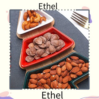 Ethel1 จานใส่ขนมขบเคี้ยว รูปต้นคริสต์มาส ขนาดเล็ก