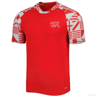 เสื้อกีฬาแขนสั้น ลายทีมฟุตบอล World Cup Switzerland Jersey ชุดเหย้า สําหรับผู้ชาย