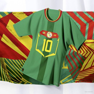 เสื้อกีฬาแขนสั้น ลายทีมชาติฟุตบอล Senegal 22-23 World Cup ชุดเยือน สําหรับผู้ชาย และผู้หญิง