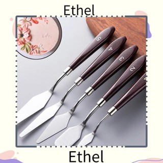 Ethel1 ไม้พายสเตนเลส สําหรับปาดเนย ไอซิ่ง เค้ก คุกกี้ DIY