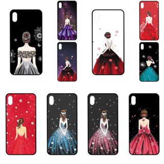 Vivo Y85 Y95 Y02 4G Y22 2022 เคส เคสโทรศัพท์ เคสมือถือ เคสสกรีน ลาย เจ้าหญิงดอกไม้-2