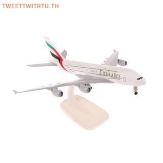 Trtu โมเดลเครื่องบินโลหะ 1:400 Emirates Airbus A380 ขนาด 20 ซม. ของขวัญ สําหรับเด็กผู้ชาย