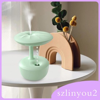 [szlinyou2] เครื่องทําความชื้น พร้อมไฟ ทรงหยดน้ํา ปิดอัตโนมัติ สําหรับโต๊ะสปา โยคะ