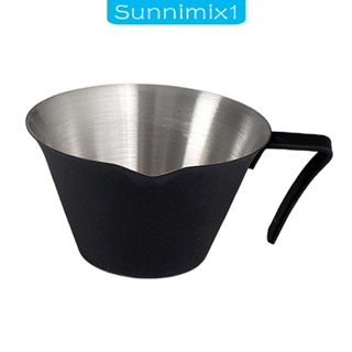 [Sunnimix1] แก้วตวงกาแฟเอสเพรสโซ่ สเตนเลส ทนทาน ขนาด 100 มล. พร้อมที่จับ จับสบาย สําหรับคนรักกาแฟ