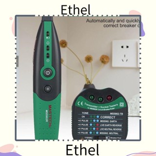 Ethel1 เครื่องทดสอบวงจรเบรกเกอร์อัตโนมัติ แบบพกพา พร้อมไฟฉาย ความแม่นยําสูง