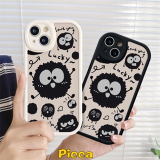 เคสโทรศัพท์มือถือแบบนิ่ม กันกระแทก ลายการ์ตูนกราฟฟิตี้ Little Coal Ball สําหรับ Redmi 10 9 10A A2 10C A1 9T 12C 9A 9C Redmi Note 11s 10s K40s 9s 10 Pro+ 8 11 Mi 11 Lite POCO X3 NFC Pro M3