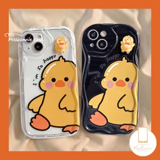 เคสโทรศัพท์มือถือ ขอบโค้ง ลายเป็ดน้อย 3D สีเหลือง สําหรับ Samsung A04E A04 A12 A24 A52s A54 A11 A23 A13 A31 A20s A21s A32 A50s A04s A52 A30 A02s A53 A20 A14 A03s A10s A51 A03 A50 A33 A34