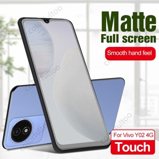 Anti-Fingerprint Protective Film For Vivo Y02T Y02 Y02A Y02S Y21 Y21S Y21a Y21e Y33s Y33T 9D Matte Frosted Full Cover Tempered Glass Screen Protector Phone Front Film