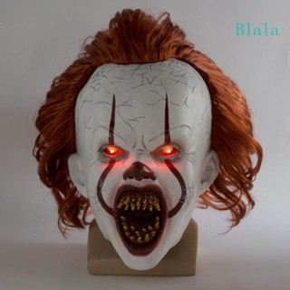 เครื่องแต่งกายคอสเพลย์ Blala It Chapter Two Scary Clown มีไฟ LED สําหรับปาร์ตี้ฮาโลวีน