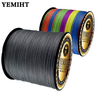 Yemiht สายเอ็นตกปลา PE แบบถัก 1000 ม. 500 ม. 300 ม. 100 ม. 20-120LB 12 9 เส้น