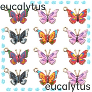 Eucalytus1 จี้รูปผีเสื้อ แมลง คละสี สําหรับทํางานฝีมือ